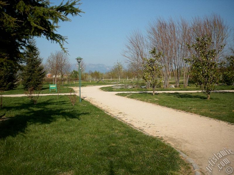 View of Botanical Park in Bursa city of Turkey.
