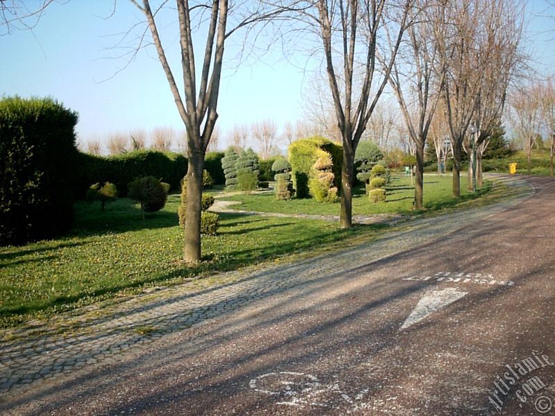 View of Botanical Park in Bursa city of Turkey.
