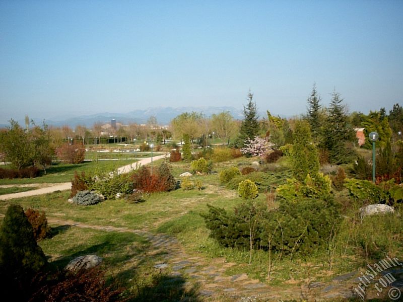 View of Botanical Park in Bursa city of Turkey.
