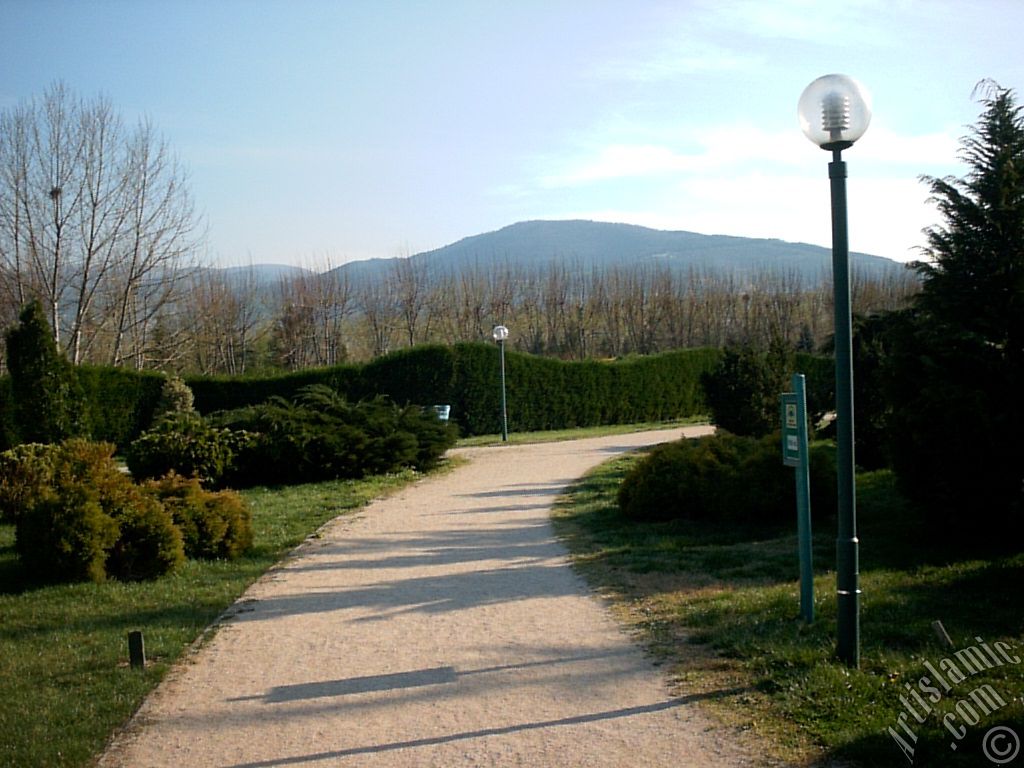 View of Botanical Park in Bursa city of Turkey.
